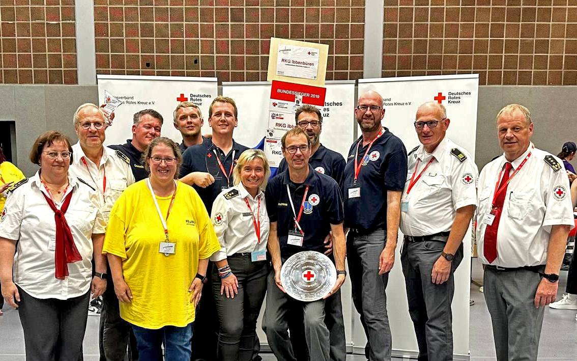 Die siegreiche Rotkreuzgemeinschaft aus Ibbenbüren
