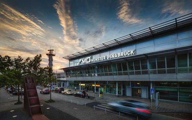 Das Terminal des Flughafens Münster/Osnabrück