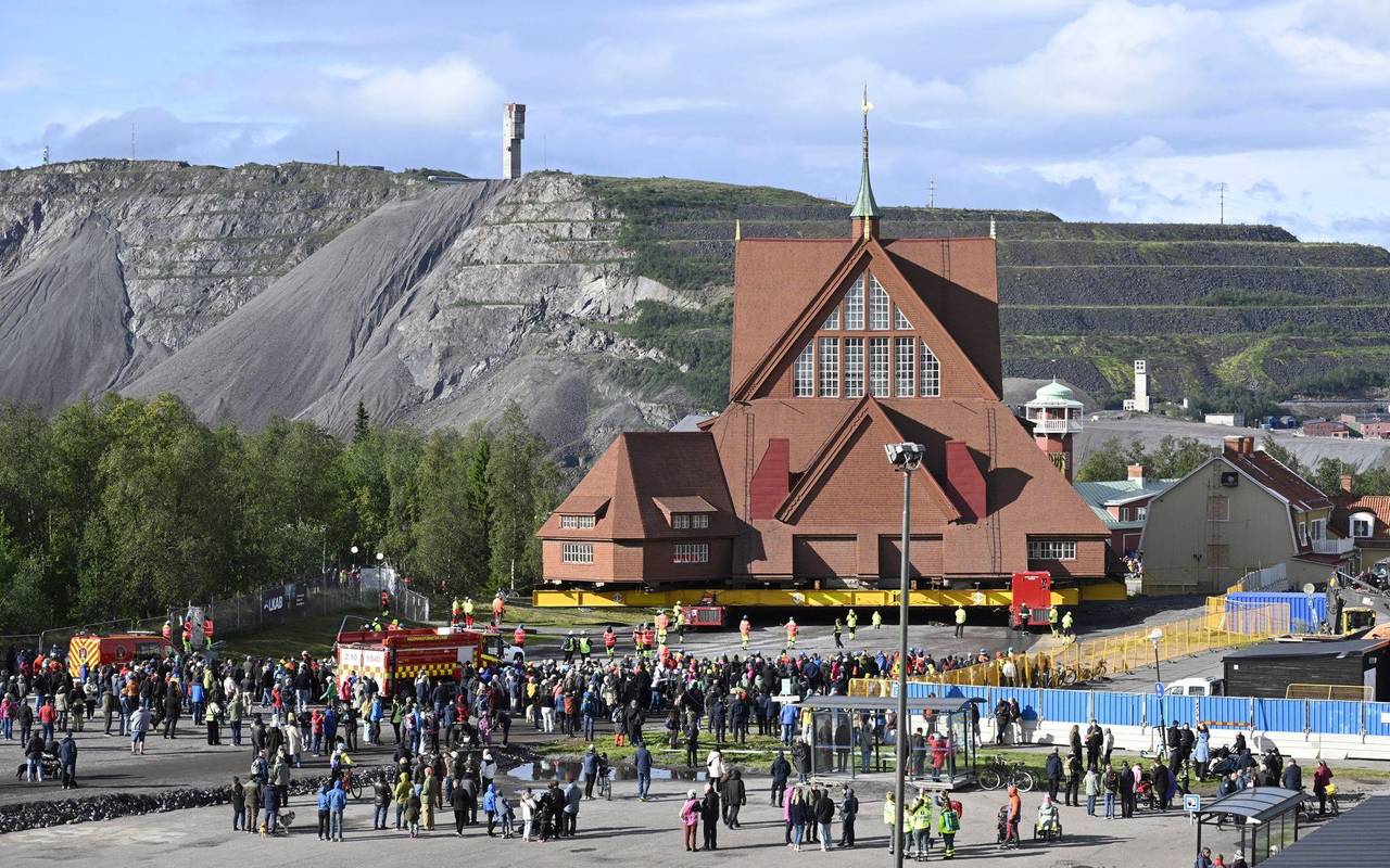 Eine schwedische Kirche zieht um