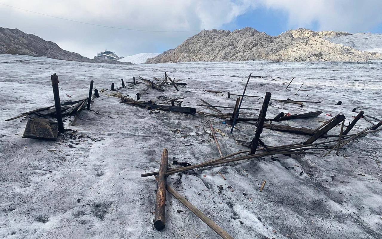 Gletscherschmelze: Alter Skilift taucht nach 50 Jahren auf