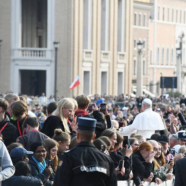 Papst Leo und die Pilger aus dem Bistum Münster