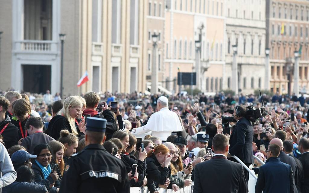 Papst Leo und die Pilger aus dem Bistum Münster