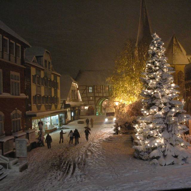 Weihnachtsbaum in der Innenstadt Lengerich