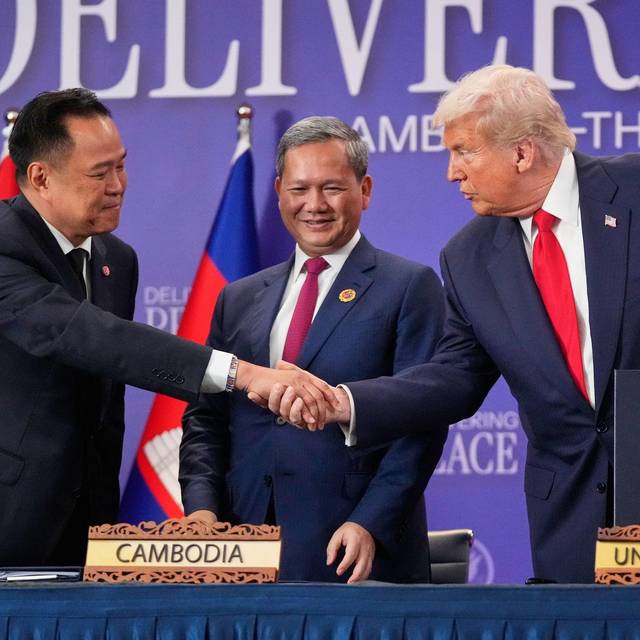 Unterzeichnungszeremonie mit Donald Trump