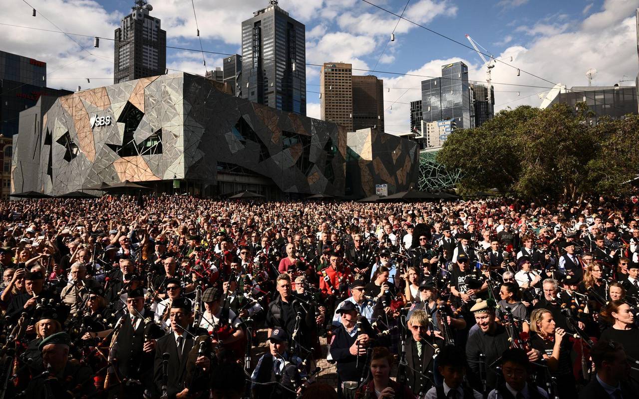 Weltrekord im Dudelsackspielen