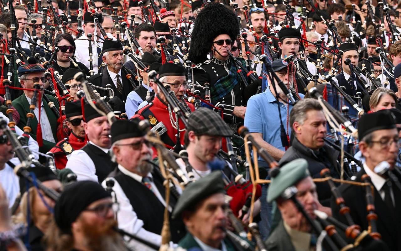 Weltrekord im Dudelsackspielen