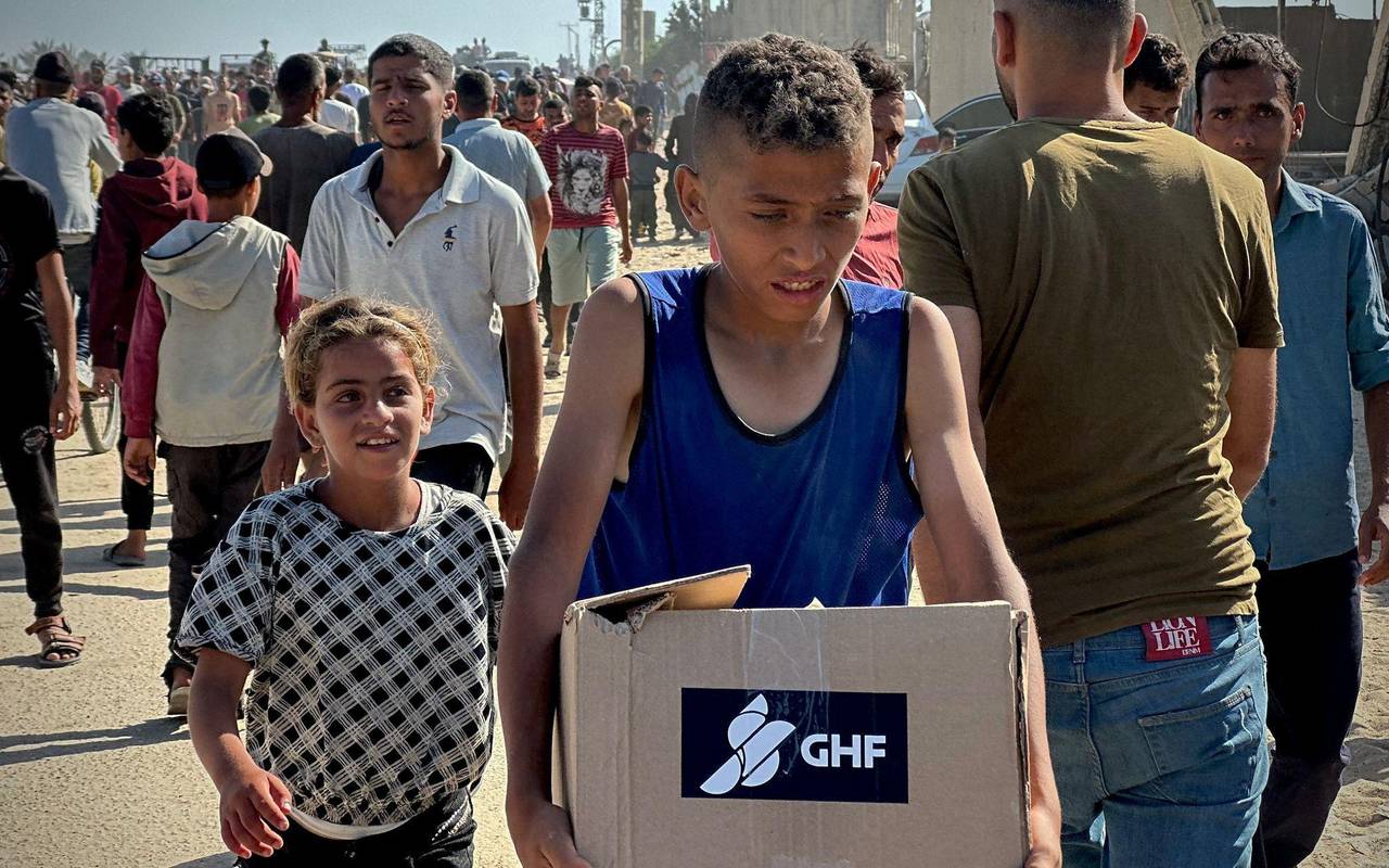 Nahostkonflikt - GHF-Hilfsgüterverteilung