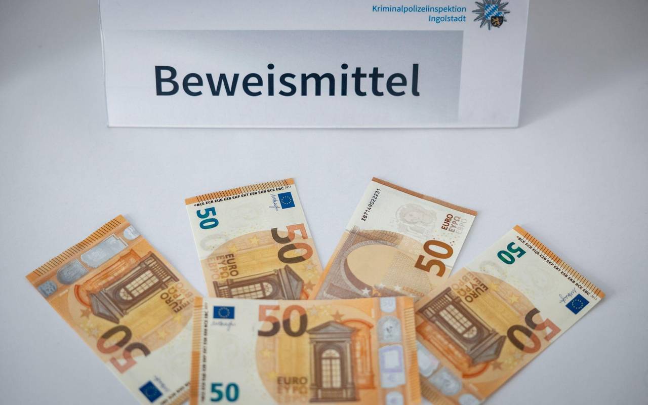 Pressekonferenz zu Geldfälscherei