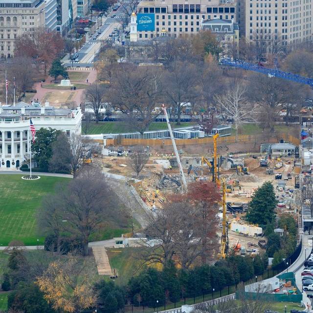 Bauarbeiten am Weißen Haus