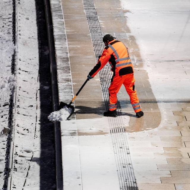 Nach Sturmtief Elli - Lage am Hamburger Hauptbahnhof