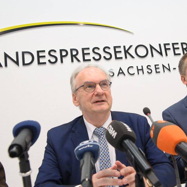 Kabinetts-Pressekonferenz in Sachsen-Anhalt