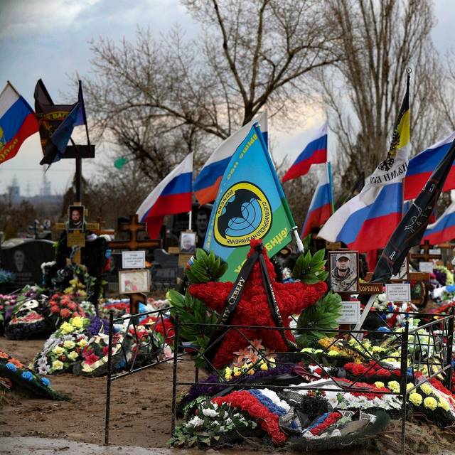 Russische Soldatengräber