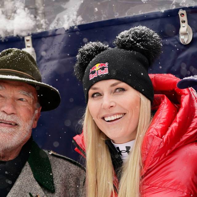 Arnold Schwarzenegger und Lindsey Vonn