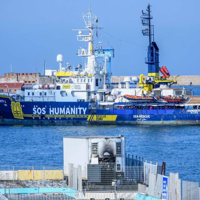Seenotrettungsschiff «Humanity 1» in Italien