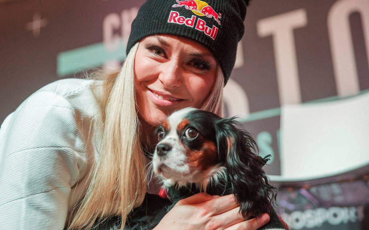 Lindsey Vonn und ihre Hündin Lucy