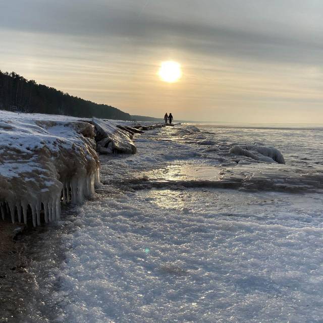 Winterwetter in Lettland