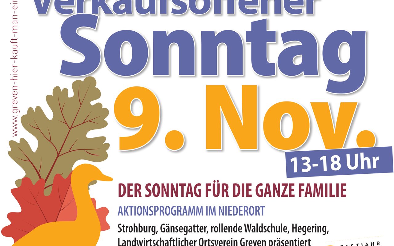 Das Plakat zum Martinusmarkt in Greven