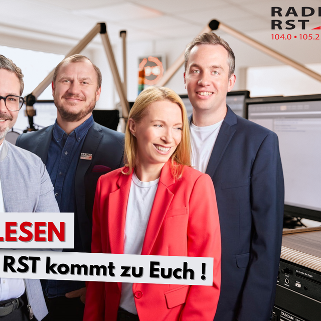 Patrick Melz, Steve Ridder, Kathleen Berger und Sören Harting kommen zum Lesen.