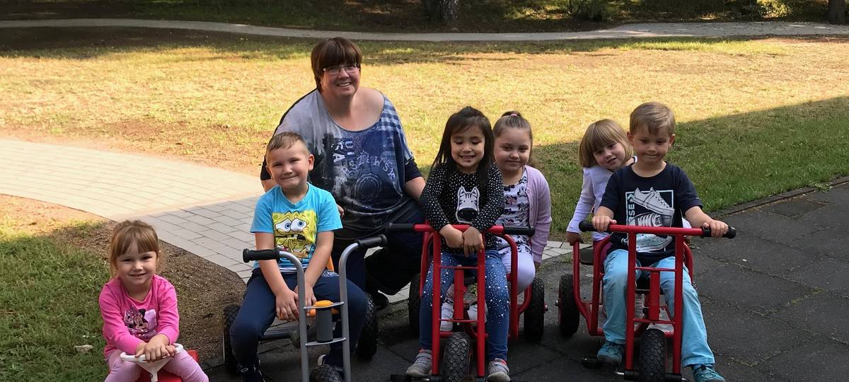 Rennstrecke für Kindergarten in Püsselbüren