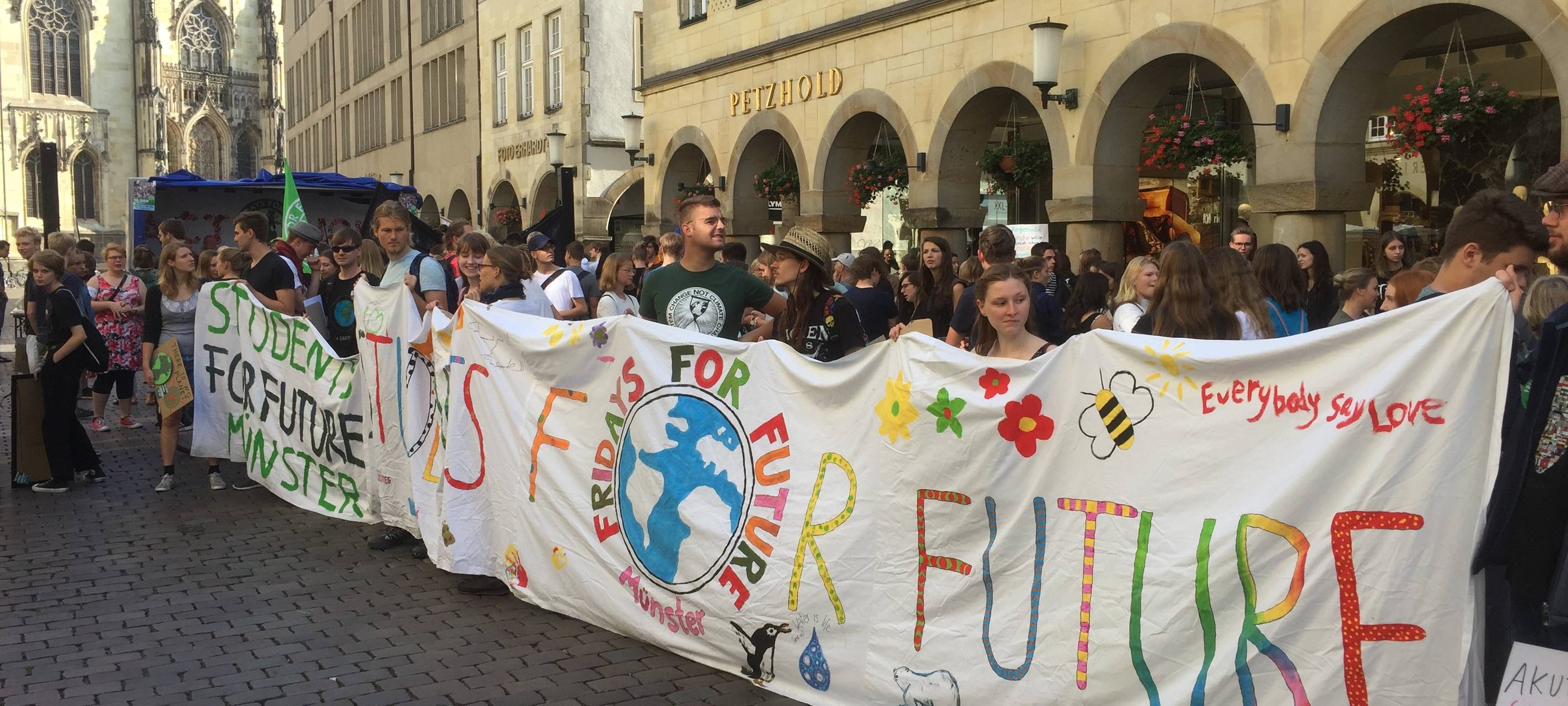 Fridays For Future Mahnwache in Münster