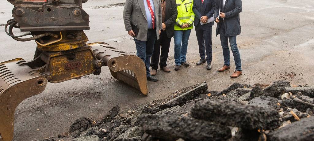 Abrissarbeiten auf dem ehemaligen Kasernengelände