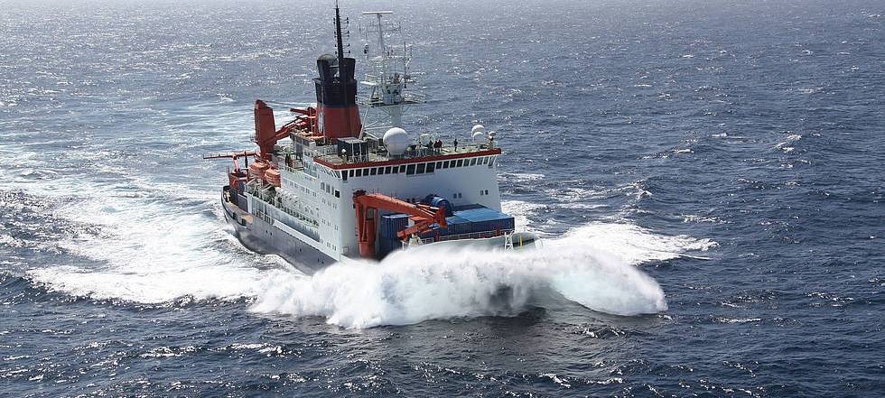 Rheinenser auf Forschungsschiff "Polarstern" in der Arktis