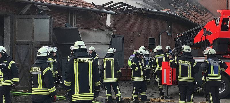 Schweinestallbrand bei Telgte