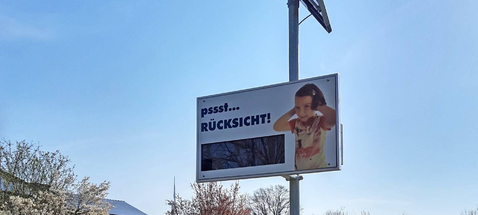 Lärm-Display gegen Motorradkrach in Nordwalde