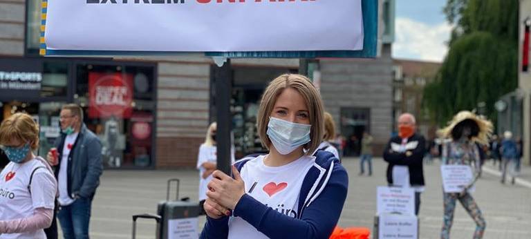 Demo der Reisebüros aus der RADIO RST-Region in Münster