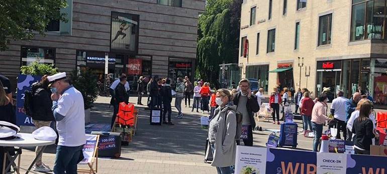 Demo der Reisebüros aus der RADIO RST-Region in Münster