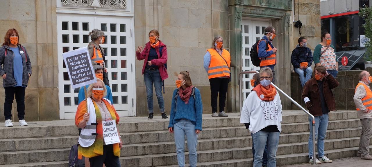 Demos für Flüchtlinge in der Coronakrise