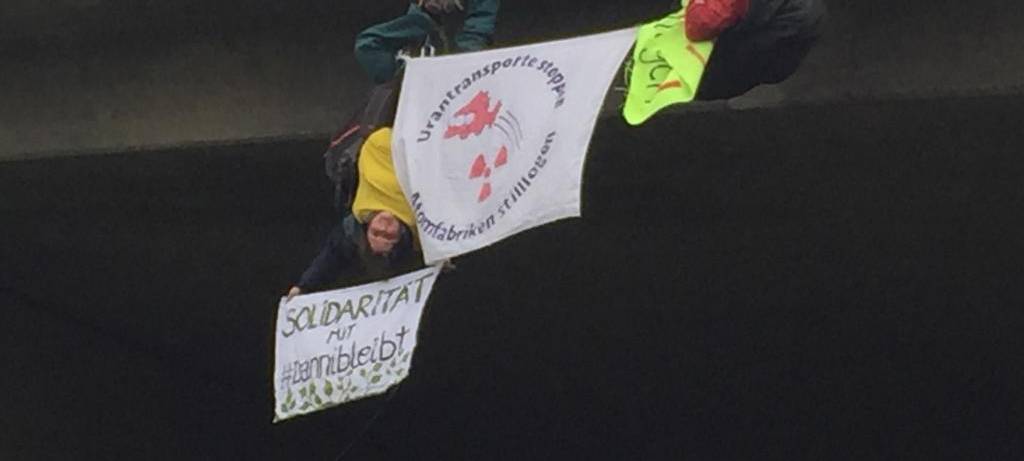 Atom-Zug bei Münster gestoppt