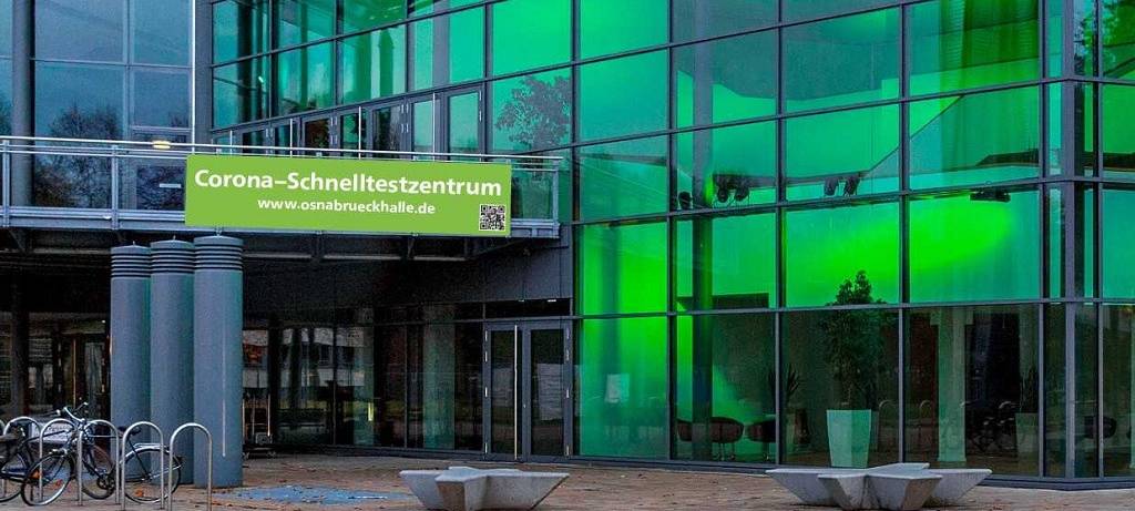 Corona-Schnelltestzentrum ab 08.12.2020 in der OsnabrückHalle