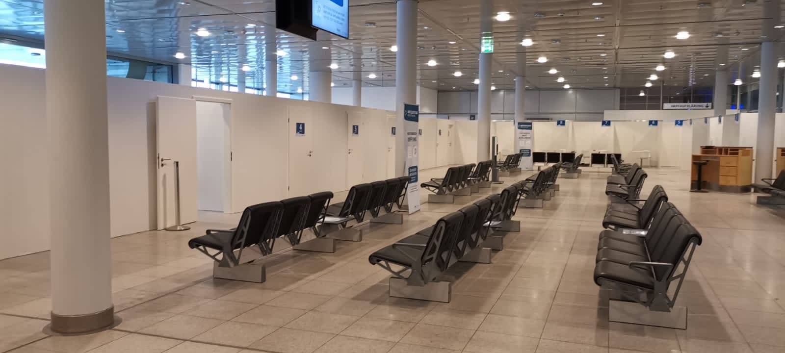 Impfzentrum am Flughafen eröffnet