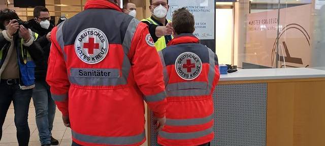 Testlauf im Impfzentrum Greven