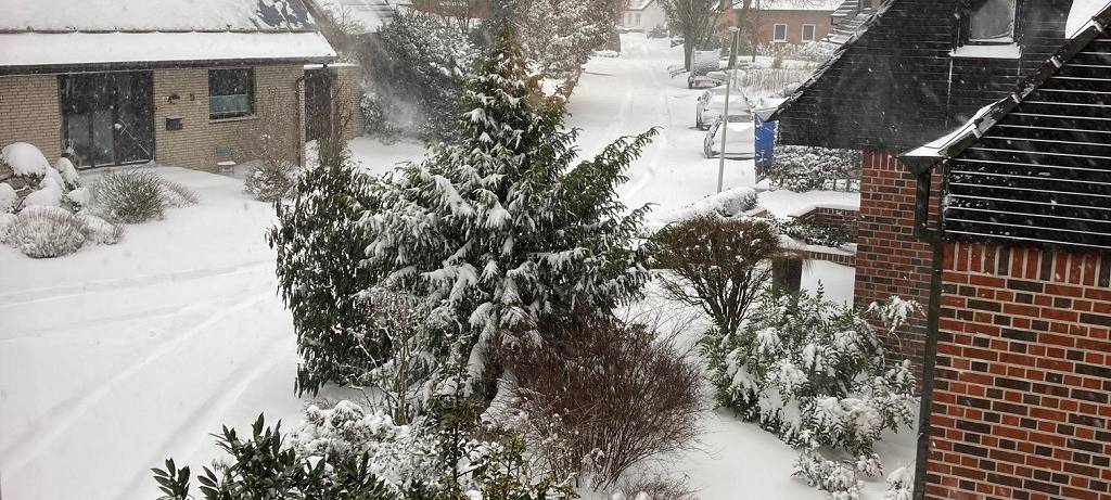 Wintereinbruch in der Region