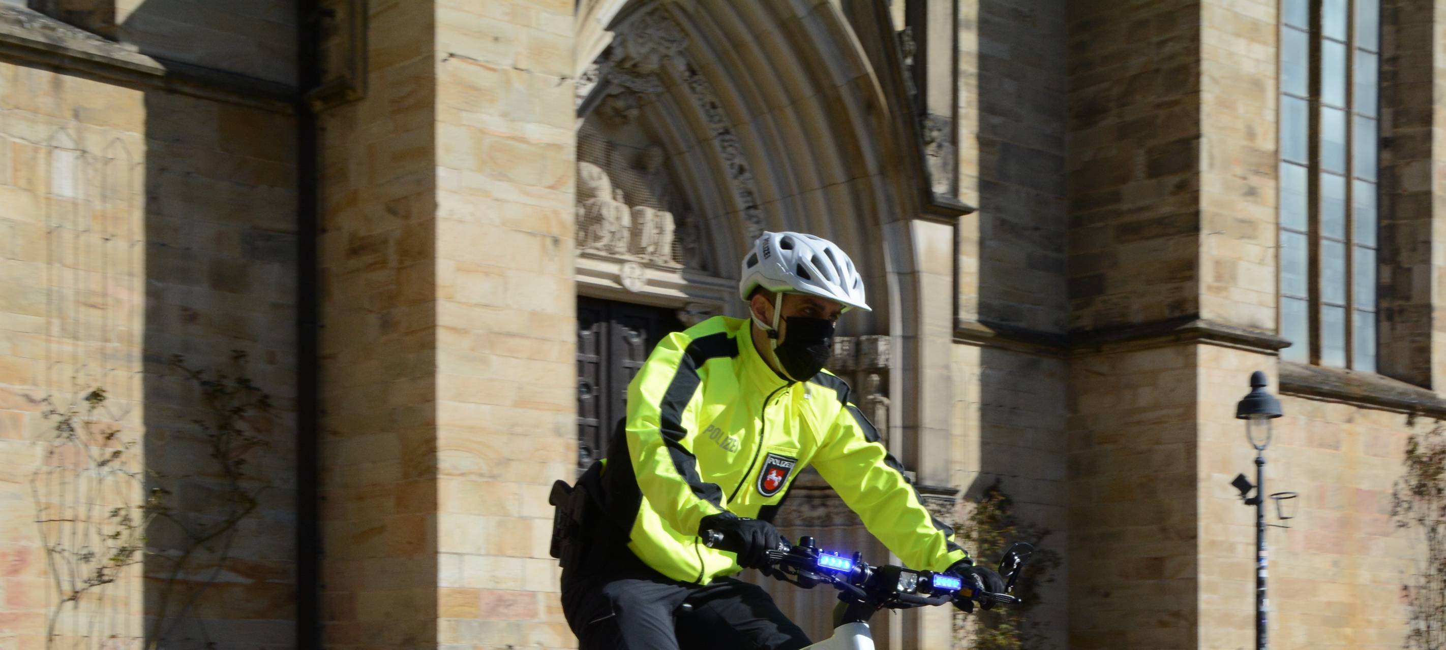 Polzeifahrrad mit Martinshorn