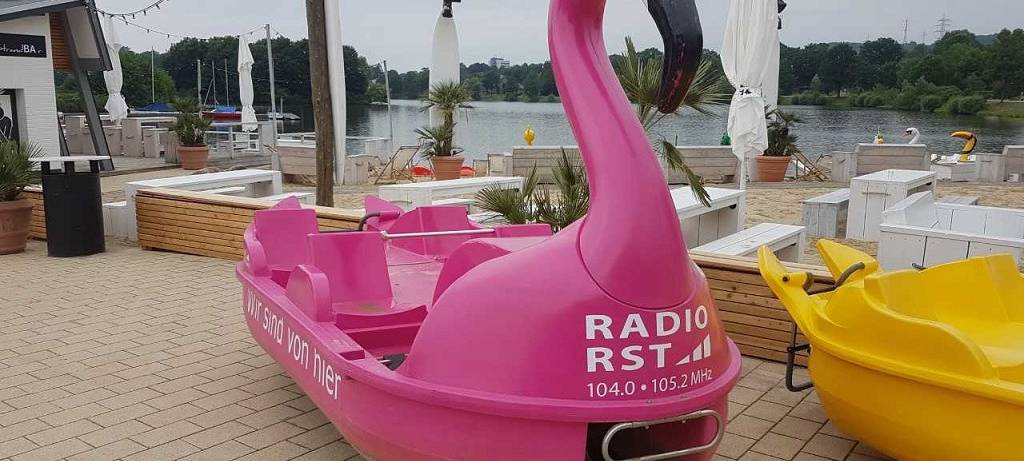 Tretboot am Aasee in Ibbenbüren