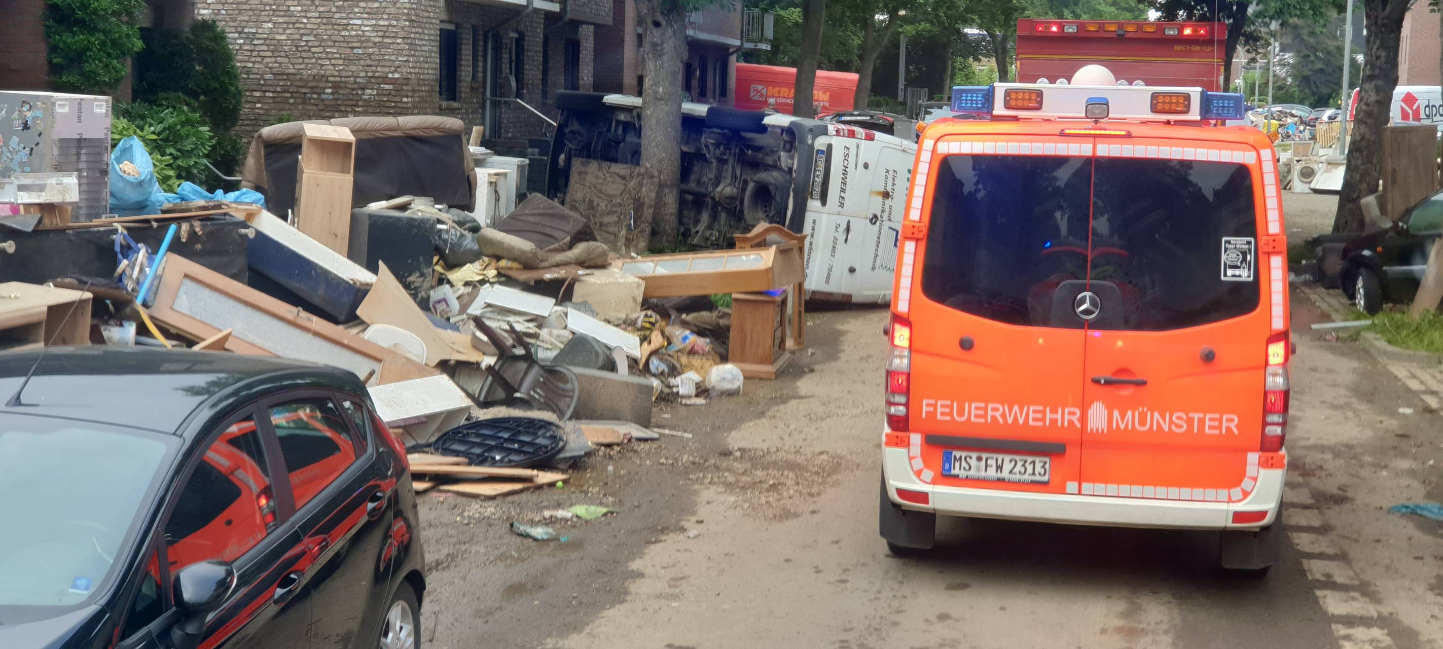 Hilfe aus Münster für Unwettergebiete