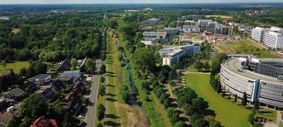 Arbeiten nach Hochwasser in Münster