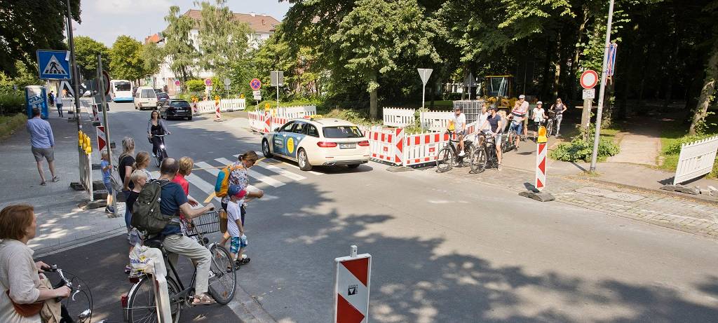 Verkehrsversuch gestartet