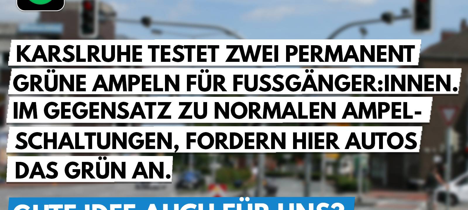 Verkehrsprojekt für Fuß- und Radverkehr