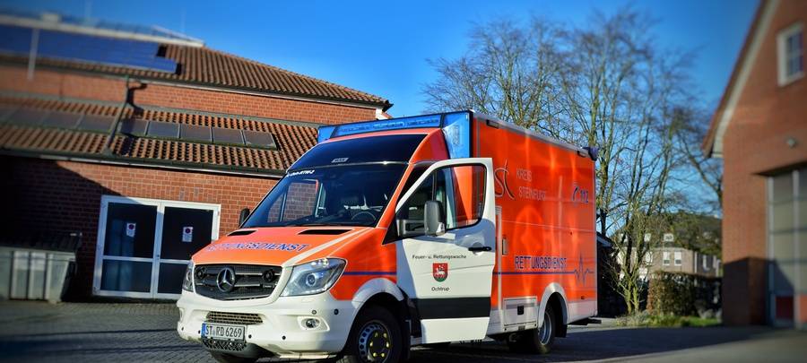 2. Rettungswagen in Ochtrup im Einsatz