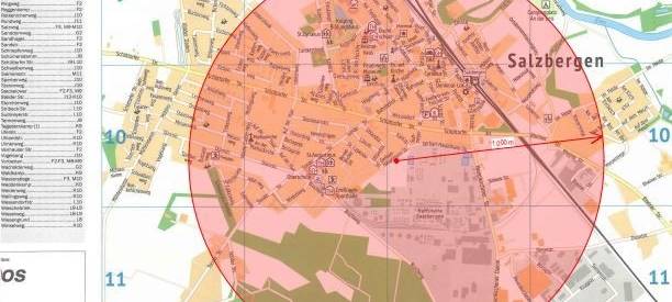 Bombenfund in Salzbergen