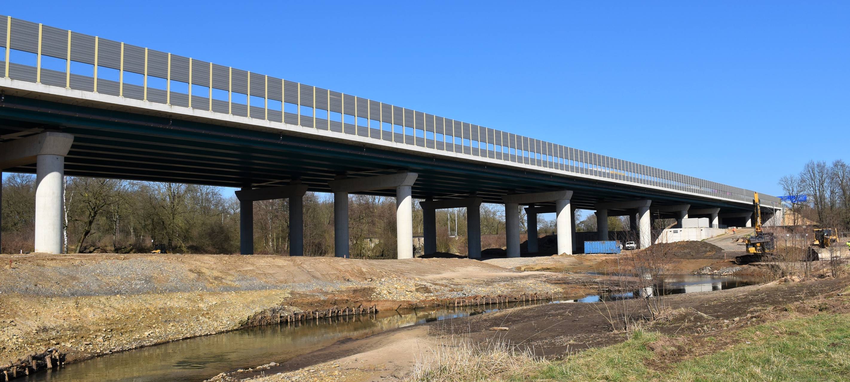 Dütebrücke auf der A1 bei Osnabrück ist fertig