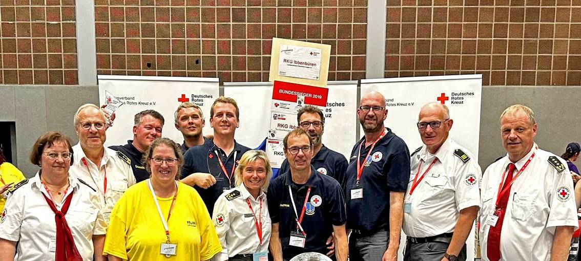 Die siegreiche Rotkreuzgemeinschaft aus Ibbenbüren