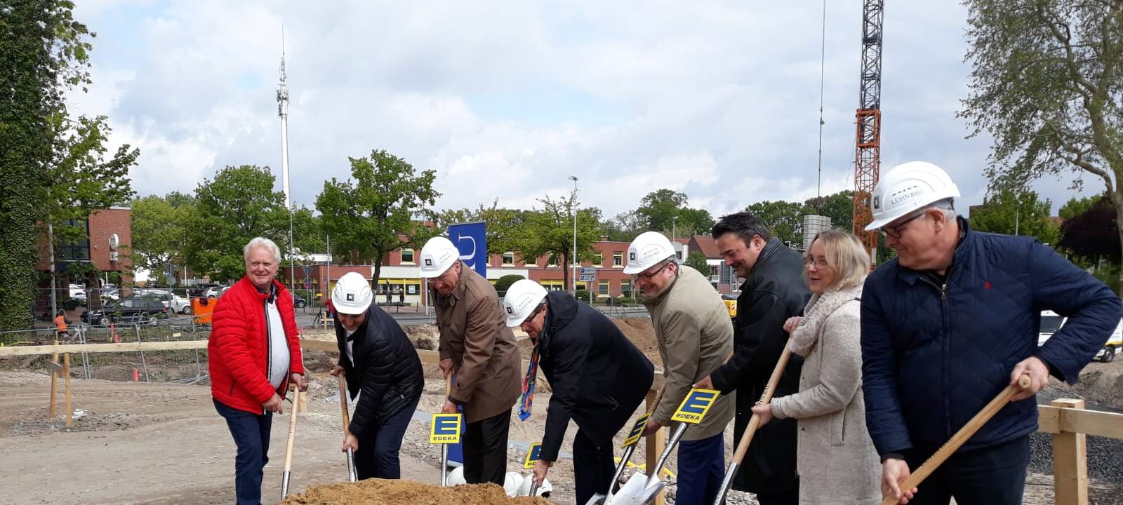 Bauarbeiten für neuen EDEKA in Emsdetten gestartet