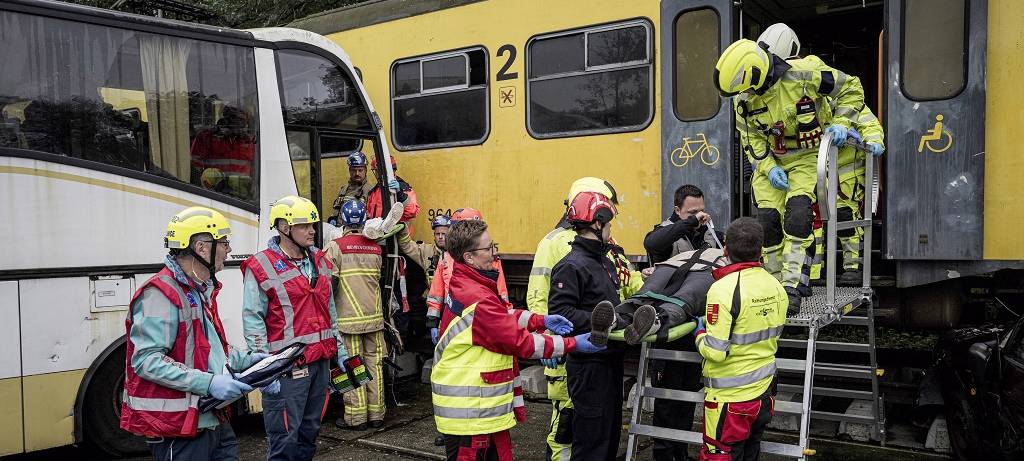 Katastrophenschutzübung in Enschede