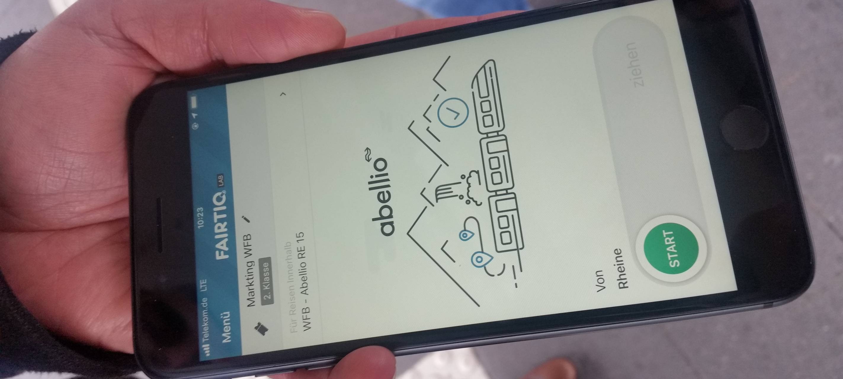 Testphase der neuen Ticket-App der Westfalenbahn