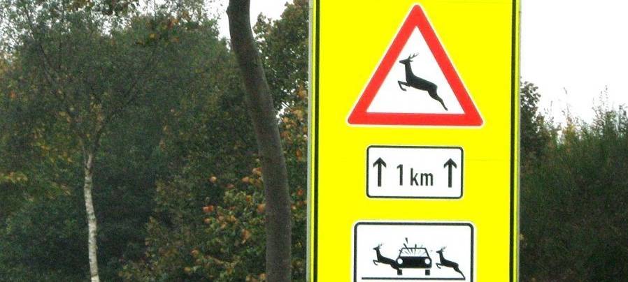 Polizei testet Warnschilder